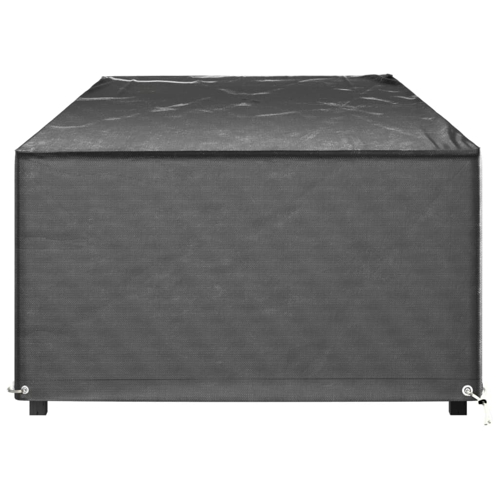 Abdeckungen für Sonnenliegen 2 Stk 205x75x40 cm wasserfest UV-beständig mit 12 Ösen und Befestigungsseil, wetterfest Schutzhülle für Gartenmöbel Terrasse Balkon, reißfest und pflegeleicht