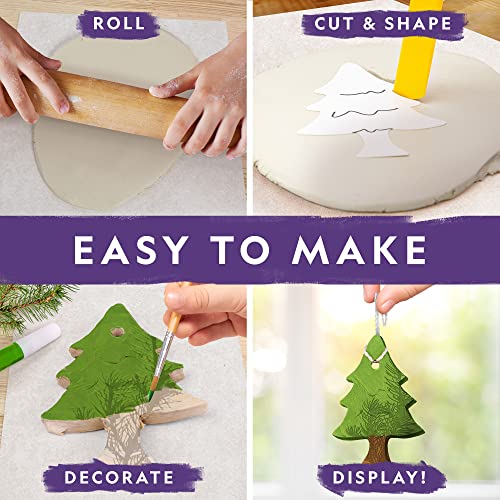 NATIONAL GEOGRAPHIC Modeling Clay Arts & Crafts Kit - Air Dry Clay for Kids Craft Kit with 2 lb. Clay, Sculpting Tool, Paints & More, Make Your Own Clay Creations, Ornaments, and Other Air Dry Pottery - Image 3