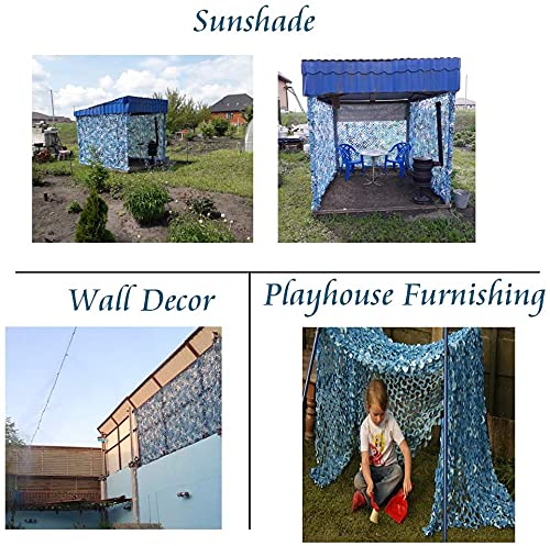 SWEAR Tarnnetze Leichtes Oxford-Tuch Camo-Netz Ocean Camo Net für Party Aquarien Wasserparks Schwimmbäder(Size:12×12m/39… – Bild 8