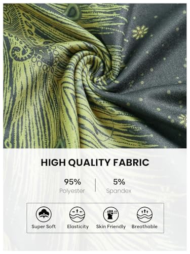 QIANXIZHAN Women's Harem Pants, High Waist Yoga Boho Trousers with Pockets