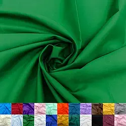 Ice Fabrics Tecido de algodão e poliéster Broadcloth da The Yard - 152 cm de largura, tecido largo macio e respirável para costura - perfeito para vestuário, roupa de cama, cortinas e mais - Kelly