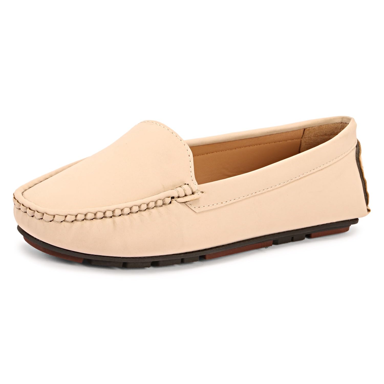 Kraasa Womens Comfortable Ballet Flats, Business Office Dress Shoes, Dressy Round Toe Slip On Work Flats Cream UK 8 (B0D6S3RWQ1) Amazon Price History, Amazon Price Tracker