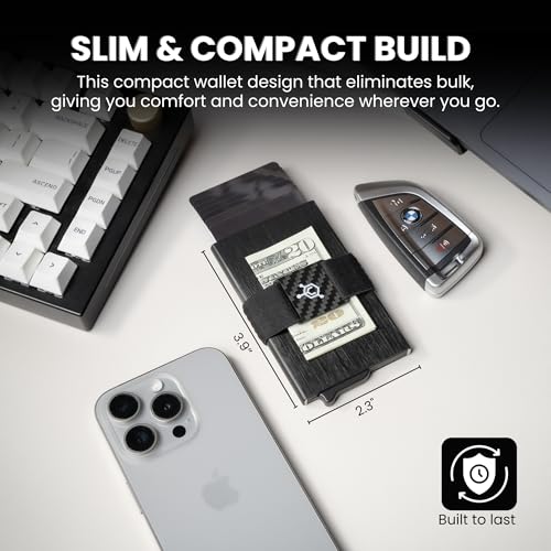 Image of CODE 118 Wallet for Men - Slim Minimalist Aluminum Smart Wallet with RFID Blocking - Compact cash and Credit card holder with Pop Up Ejector (Classic, Brushed Grey)