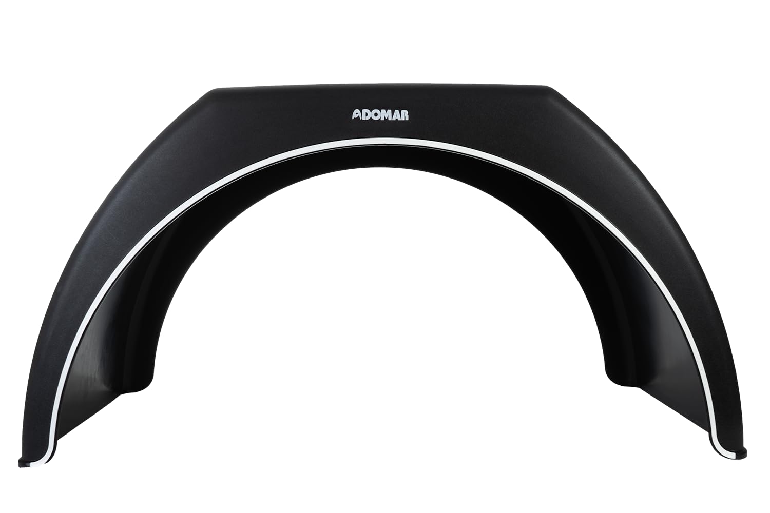 DOMAR Parafango gemellato da 14 a 16 Pollici in plastica per rimorchio Auto 915 x 450 mm passaruota Largo con Fondo Piatto per un'eccellente Protezione Contro Il Fango