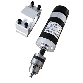 500W Brushless Motor Drill Chuck 48V DC CNC Engraving Milling Air Cooled Spindle Motor Carving and 57mm Clamp DIY Woodworking Machine Tool