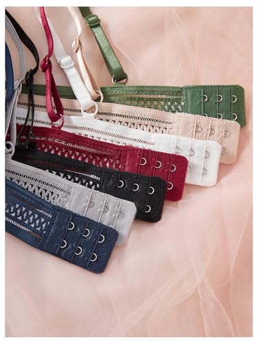 Women's 7 Pack Wireless Bralettes Lace V Neck Spaghetti Strap Soft Everyday Bras4