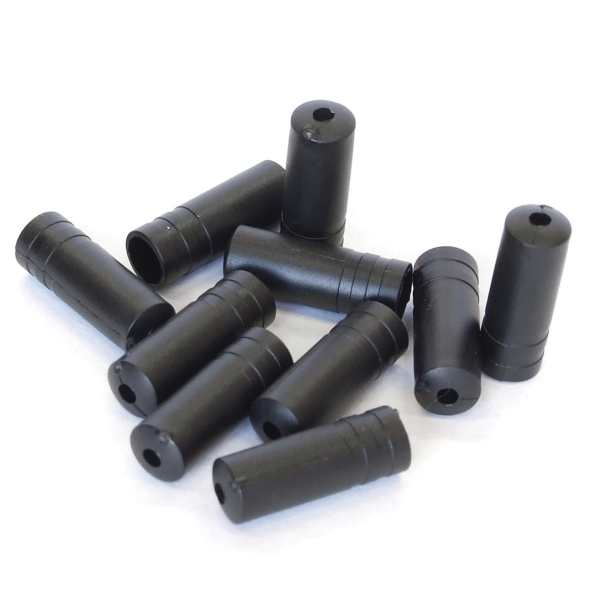 Clarks Cycle Systems Nylon Brake Cable Outer Ferrules, Black, Pack of 10