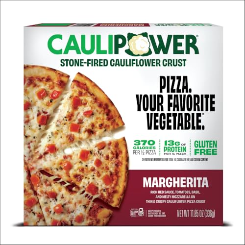 CAULIPOWER Margherita Stone-Fired Cauliflower Crust Pizza, 11.85 Oz (Pack of 1)