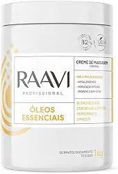 Raavi Creme De Massagem Corporal Com Óleos Essenciais 1Kg