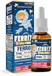 Ferrix Kids (Ferro 5mg/porção) 30ml Sabor Morango Flora Nativa