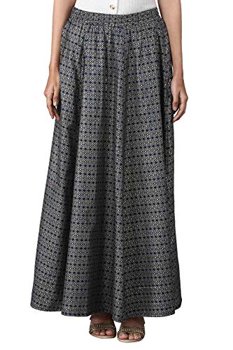 Image of ELLEVEN Polyester Flared Skirt