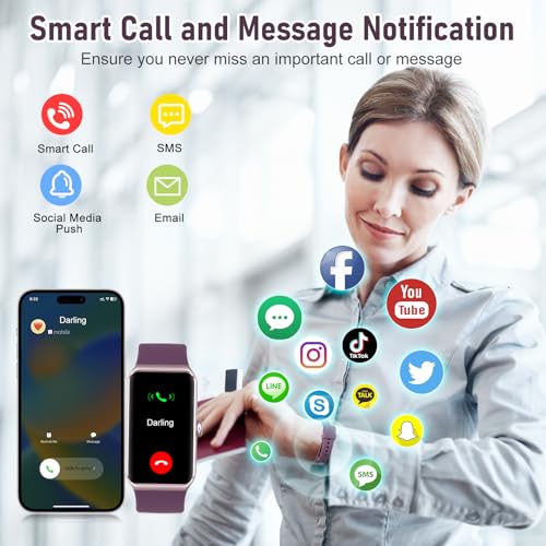 Fitness Tracker with 24/7 Heart Rate,Blood Pressure Sleep Tracking,104 Sports Modes Calories Smart Watch,IP68 Waterproof Step Counter Activity Trackers Pedometer for Android&iPhone Women Men (Borde)