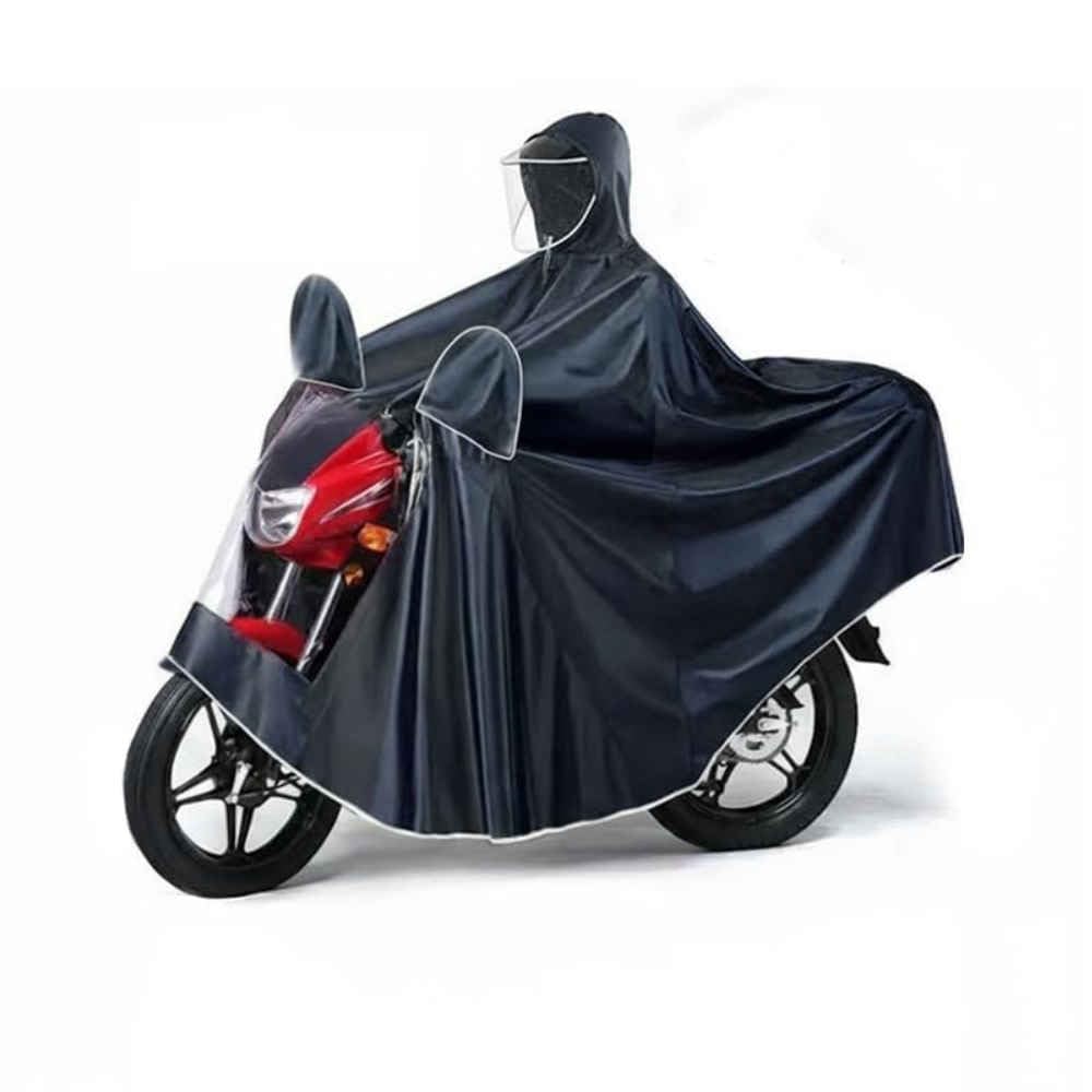 REBPUE Waterproof Hooded Motorcycle Rain Poncho for BMW F 850GS 750GS 850 750 GS ADV F850GSA, Breathable Double Layer Fabric Suit for 1 or 2 People,normal-A Single