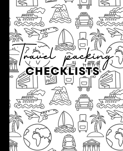 Travel Packing Checklist Notebook: Vacation To Do and Pack Lists ...