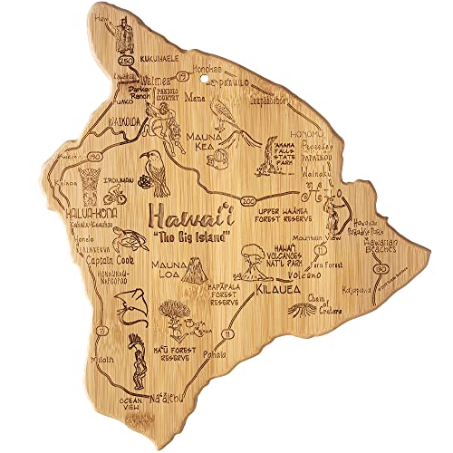 Tabla de cortar y servir Hawaii en bambú miniatura 1