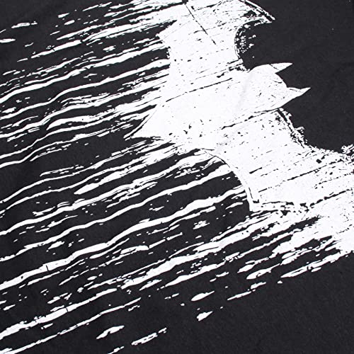 DC Comics Vernice Batman T-Camicia, Nero, M Uomo