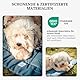 Wanderpfote Hundedecke für Unterwegs, 110 x 80cm – Waschbar, Orthopädisch, Wasserdicht – Hochwertiges Design – Hundedecke Outdoor, Hundematte Auto (Braun, Größe XL)