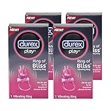 Durex Play Ring of Bliss Vibrating Ring, 1 Count (Pack of 4)