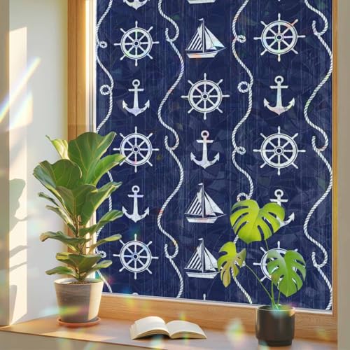 Vinilo decorativo para ventana con efecto iridiscente 17.7x78.7in miniatura 1