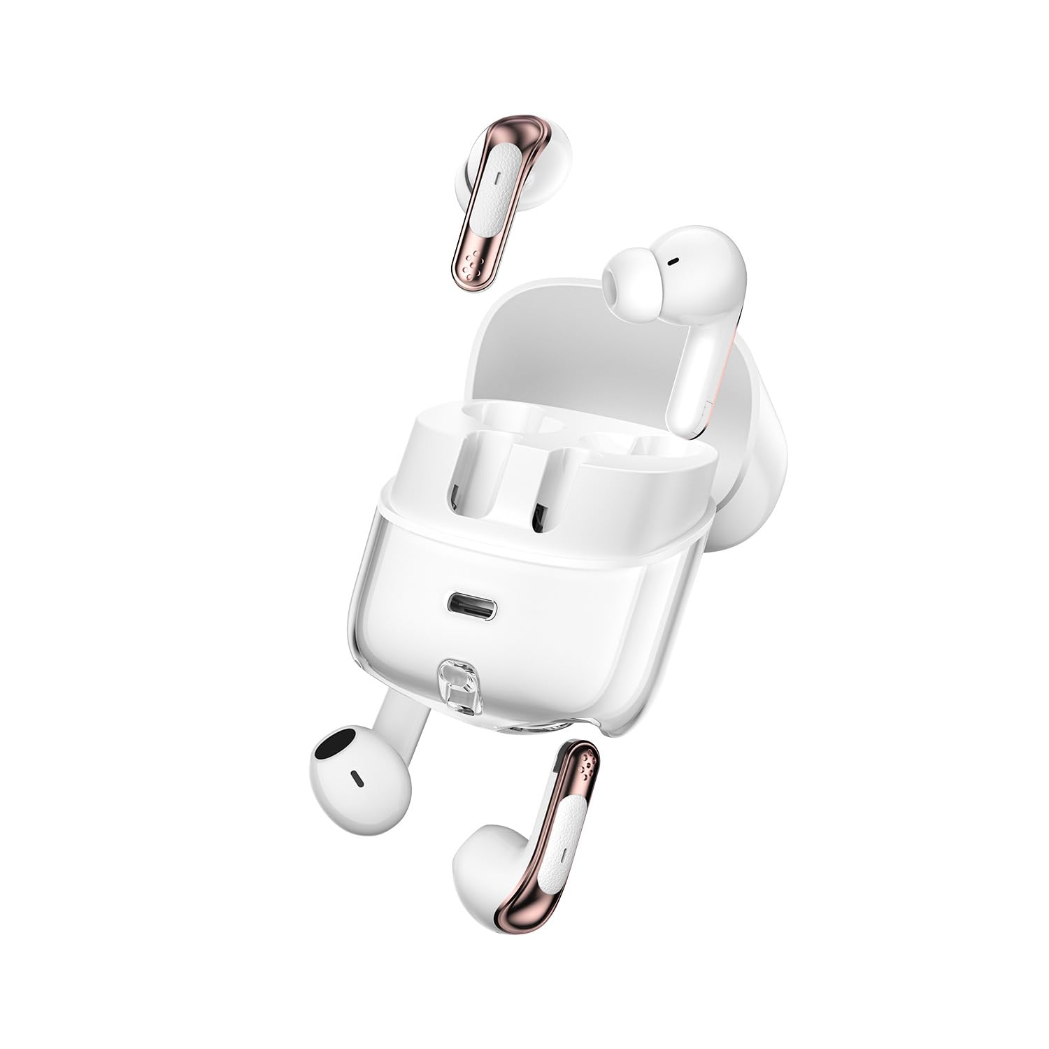 Wireless Earbuds with 4 Ear Buds Bluetooth 5 4 Headphones Wireless Sports Earphones Active Noise Cancellation with 20H