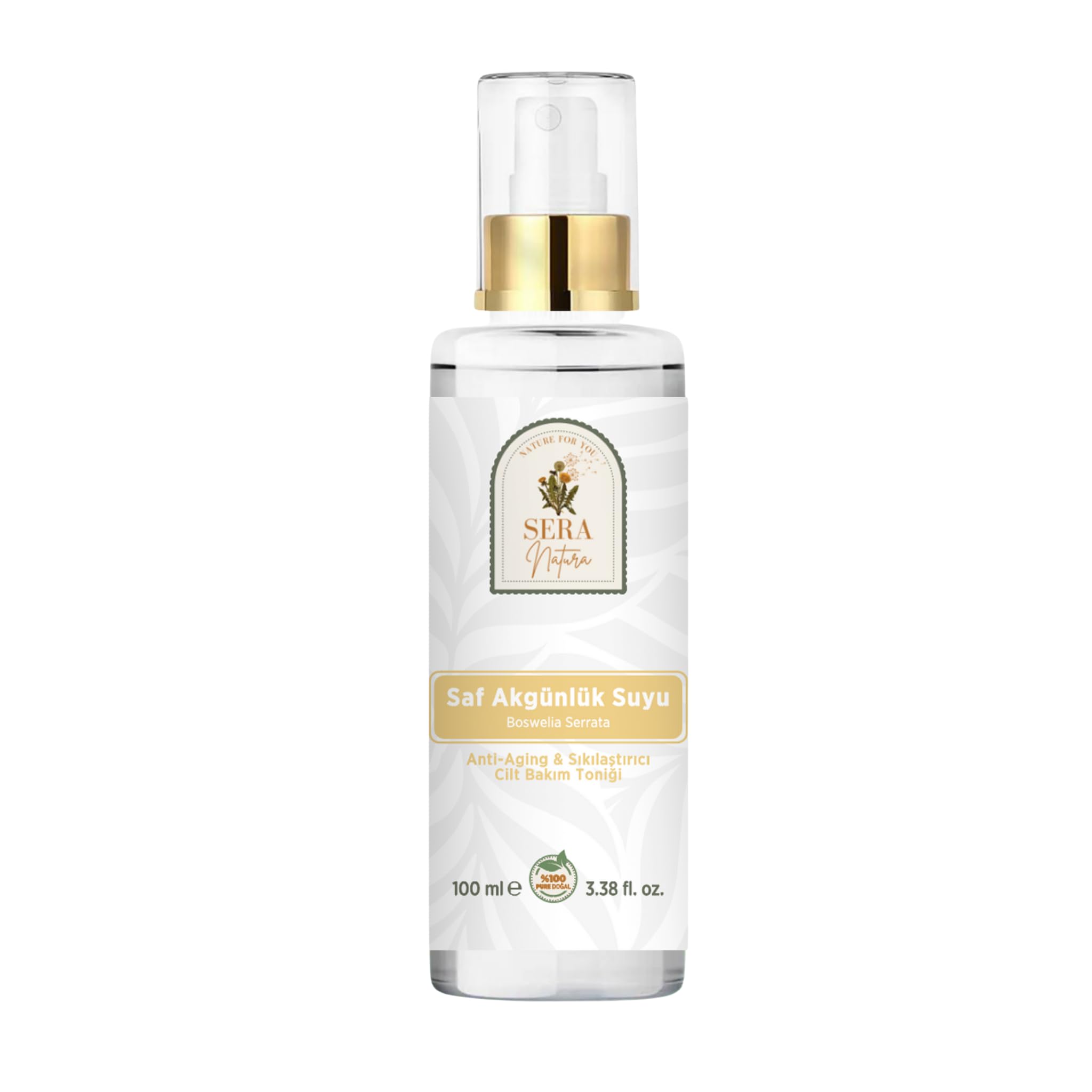 Saf Akgünlük (Frankincense) Suyu Anti-Aging & Sıkılaştırıcı Cilt Bakım Toniği 100 ml.%100 Saf