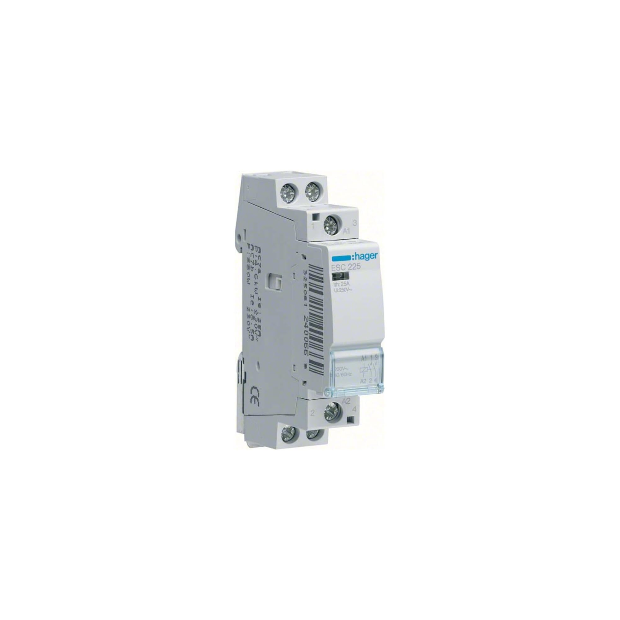 Hager ESD225 Contactor, 25A, 2NA, 24V
