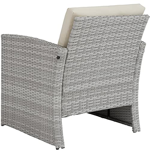 TecTake-800905-Conjunto-de-Ratan-para-4-Personas-2-Sillones-1-Sofa-1-Mesa-Tablero-Cristal-Incluye-Cojines-y-Tornillos-de-Acero-INOX-Gris-Claro