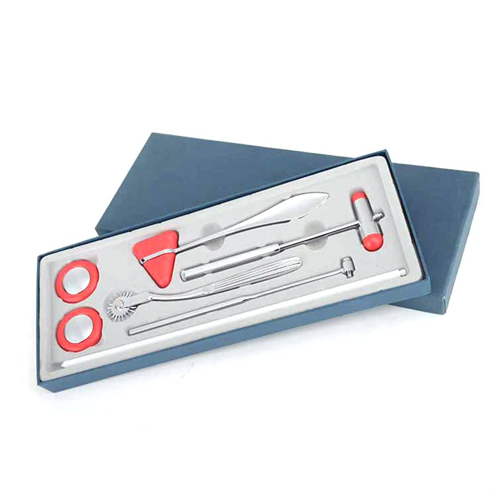Reflection Diagnostic Hammer Kit, 5 in 1 Neurological Hammer Muscle Reflex Diagnostic Hammer Health Care Kit