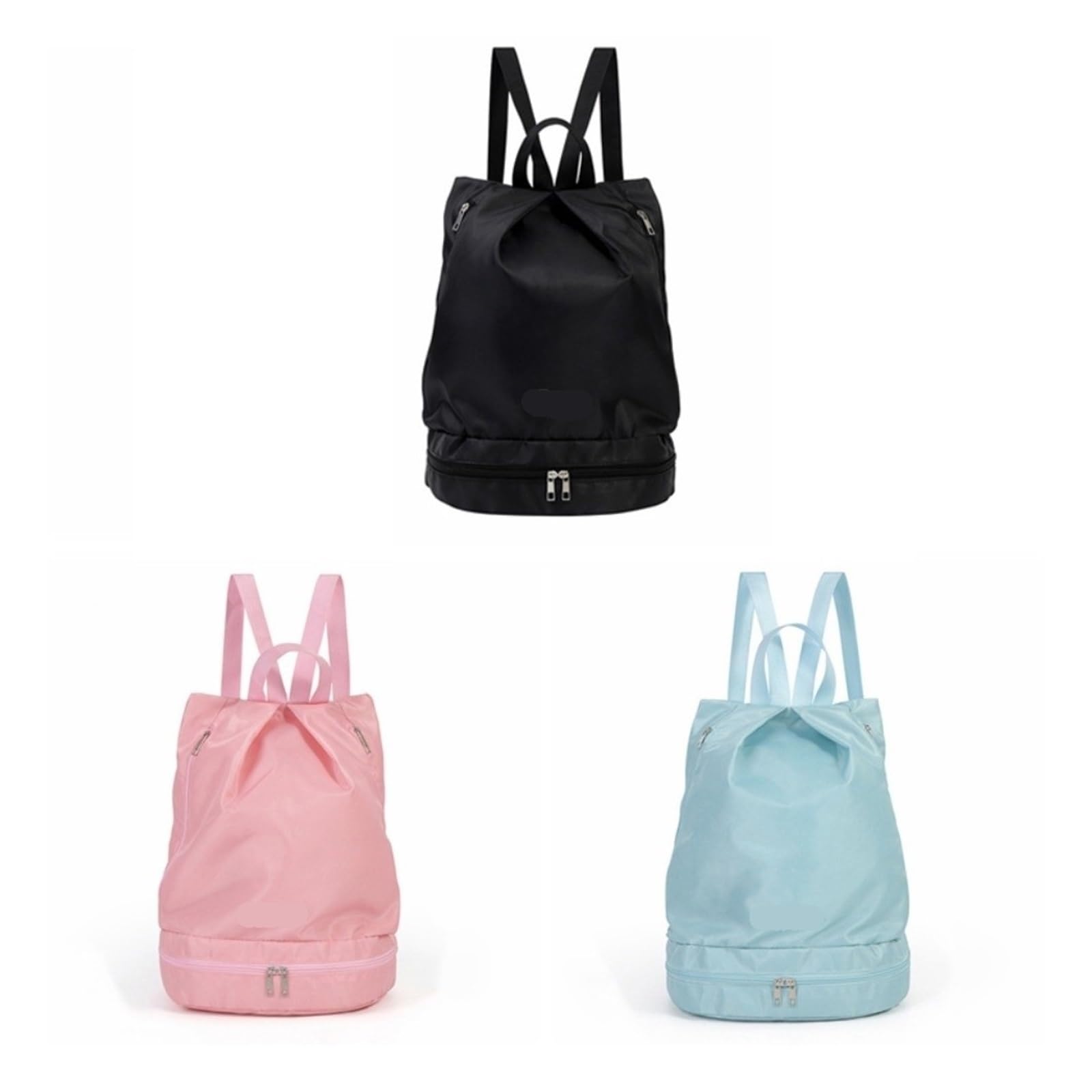 Sac de Bain étanche avec Compartiment à Chaussures, fourre-Tout Plage léger séparation sèche et Humide(Pink)