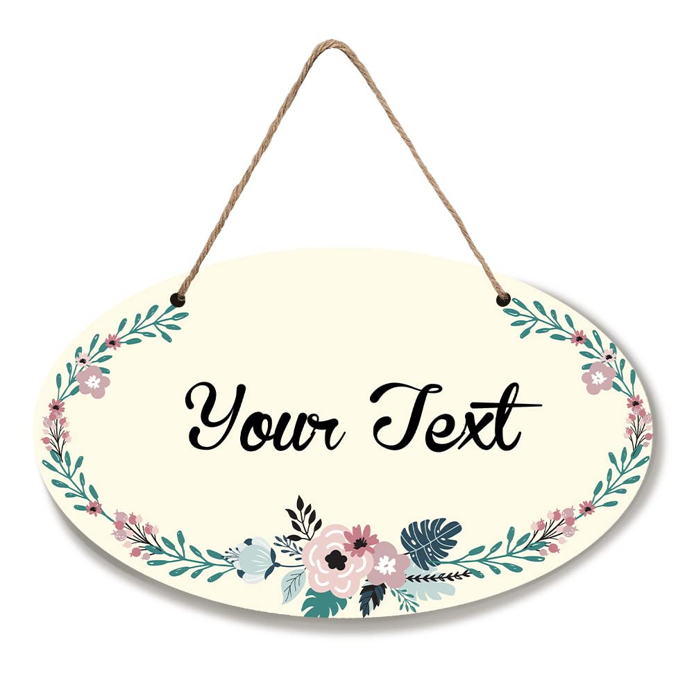 Customized Personalized Name Room Sign - 4" x 12.5" Wooden Wall Art