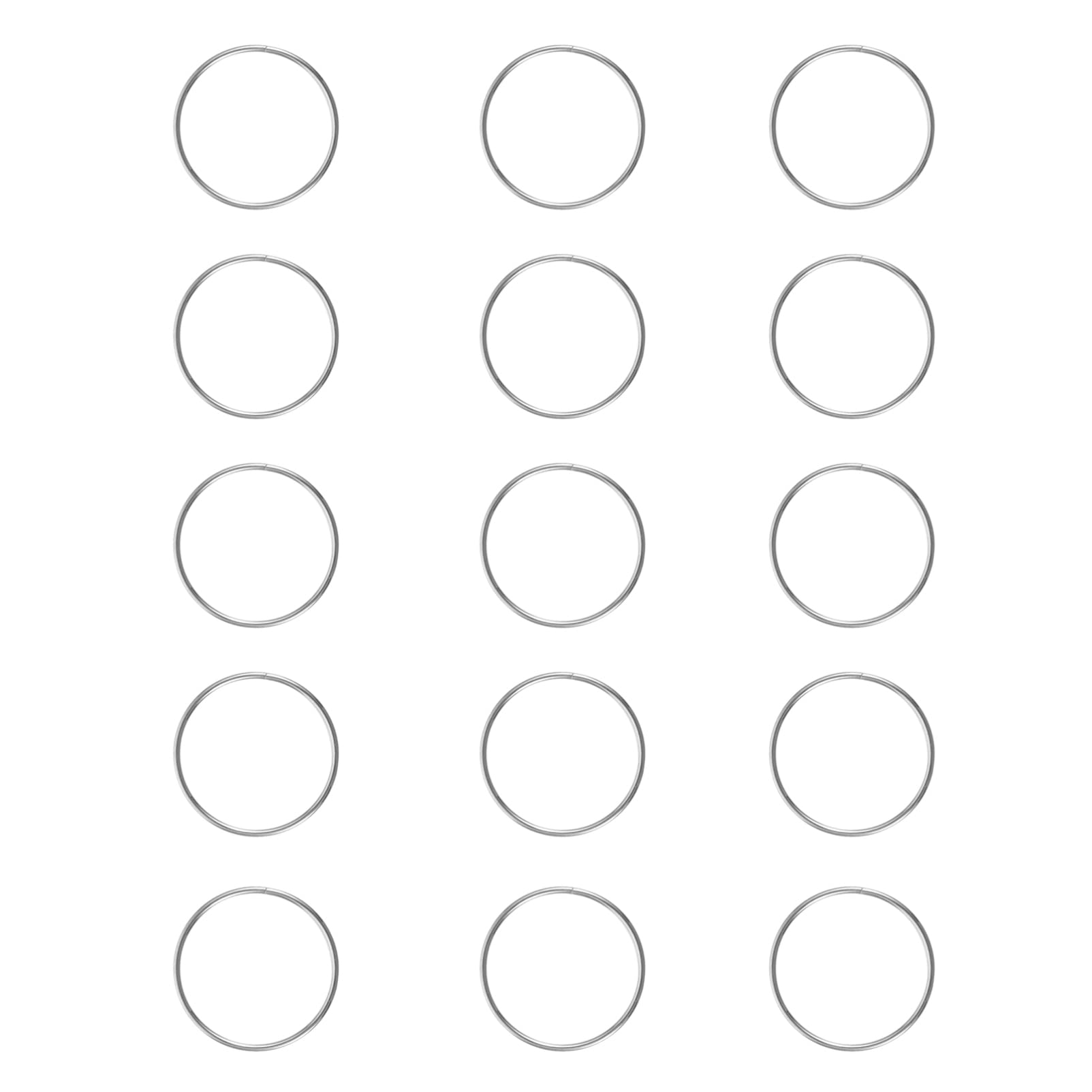 Uonlytech 100pcs Connection Rings for DIY Chandeliers Beads Connector Smooth and Glossy Chandelier Hooks for Curtains and Decorations