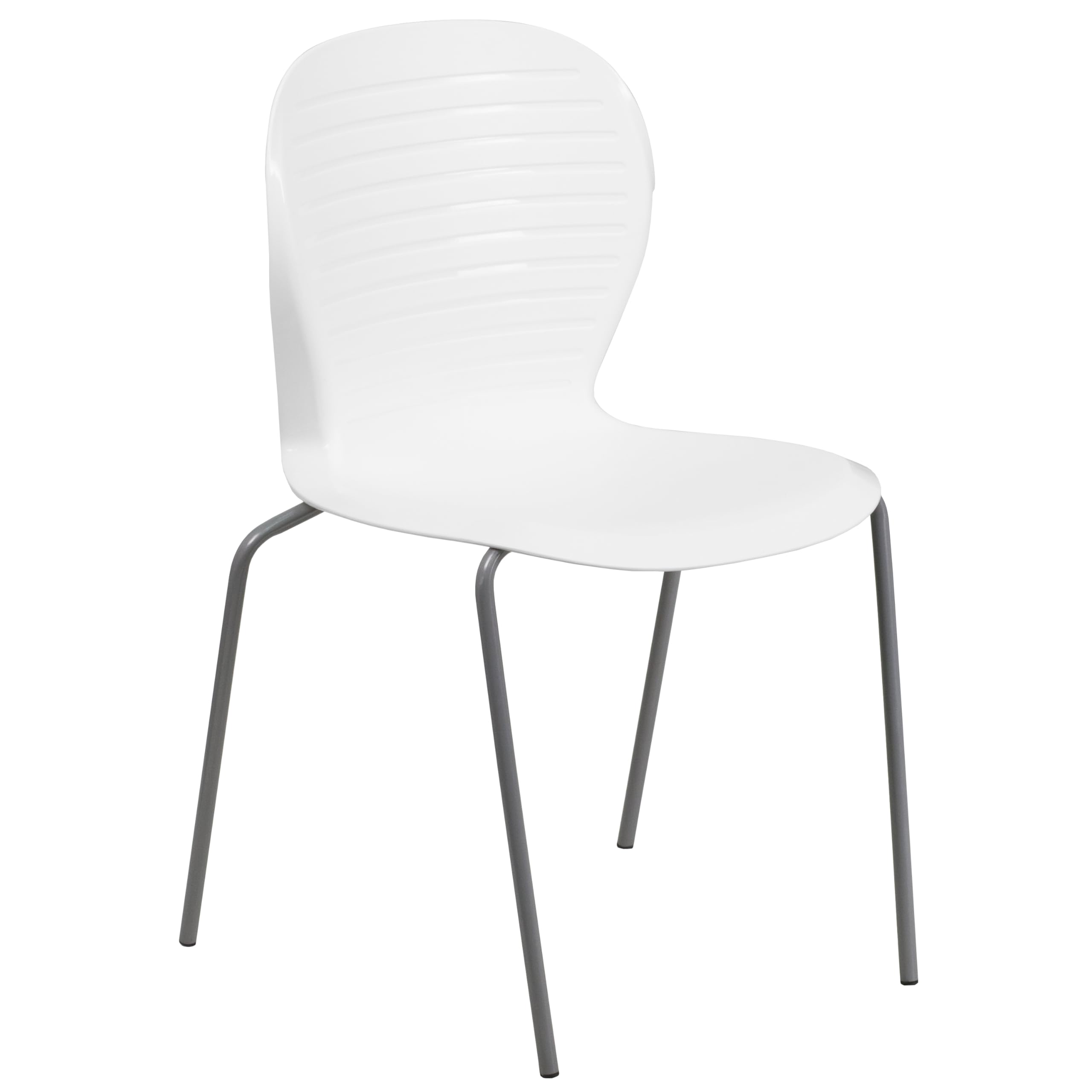 Flash Furniture HERCULES Series 551 lb. Capacity White Stack Chair