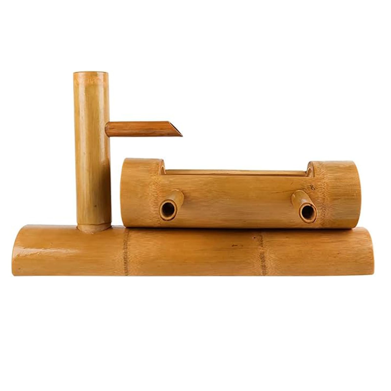 asdchZen Handmade Bamboo Fountain Kit, Freestanding Zen Feng Shui Water Feature, Japanese Garden Waterfall Ornament, Circulating Water Decoration, For Pond, Yard, Landscape Bowl,13.8in(35cm)