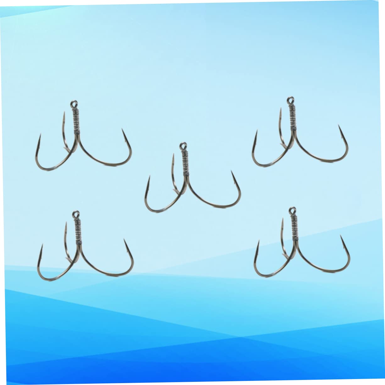 BESPORTBLE 3 Set Di Ami Da Pesca Con Ardiglione Tre Ami Connettore Per La Pesca in Acqua Dolce 5 Pezzi*3