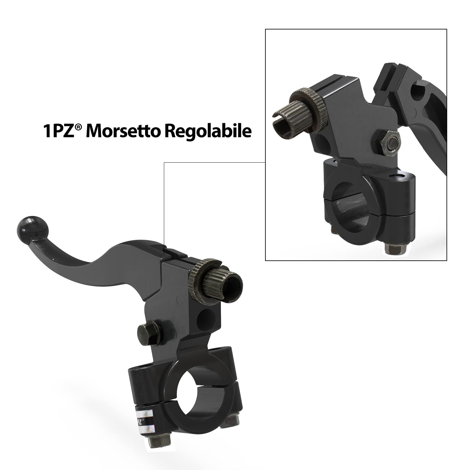 1PZ LA5-L02 7/8 Pollici 22mm Alluminio Nero Sinistra Leva del Freno Frizione Maniglia Persico per 50cc 70cc 90cc 110cc 125cc Pit Dirt Bike Motocross Moto