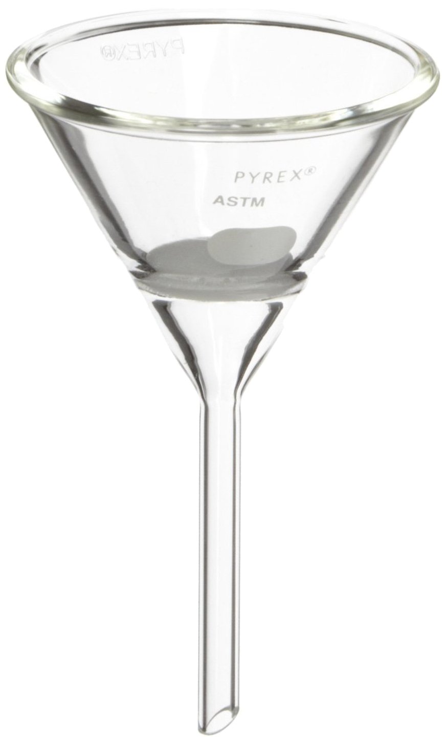 Corning Pyrex Borosilicate Glass Hirsch Funnel with Coarse Porosity Fritted Disc, 30mm Disc