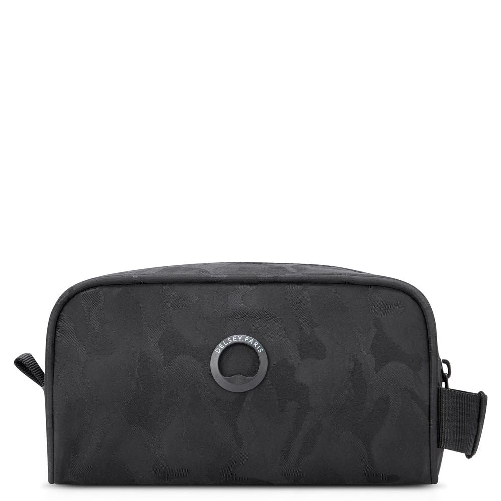 DELSEY PARISPICPUS 1 CPT MEN POUCH BLACK CAMOUFLAGE, Black Camouflage, Minimal