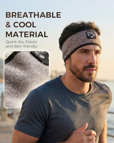 Image of Sleep-Headphones-Bluetooth-Sleeping-Headband - Sleeping Headphones for Side Sleeper, Elastic Music Band Cozy ASMR Wireless Eye Mask Valentines Day Gifts for Her Him Wife Husband Women Men