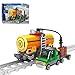 Produktbild BAXT Technik Zug Eisenbahn Set, 199 Teile Technik Zug Schienen Bausteine City Güterzug City Personenzug ModellBausatz mit Schienen, Klemmbausteine Kompatibel mit Lego City Zug
