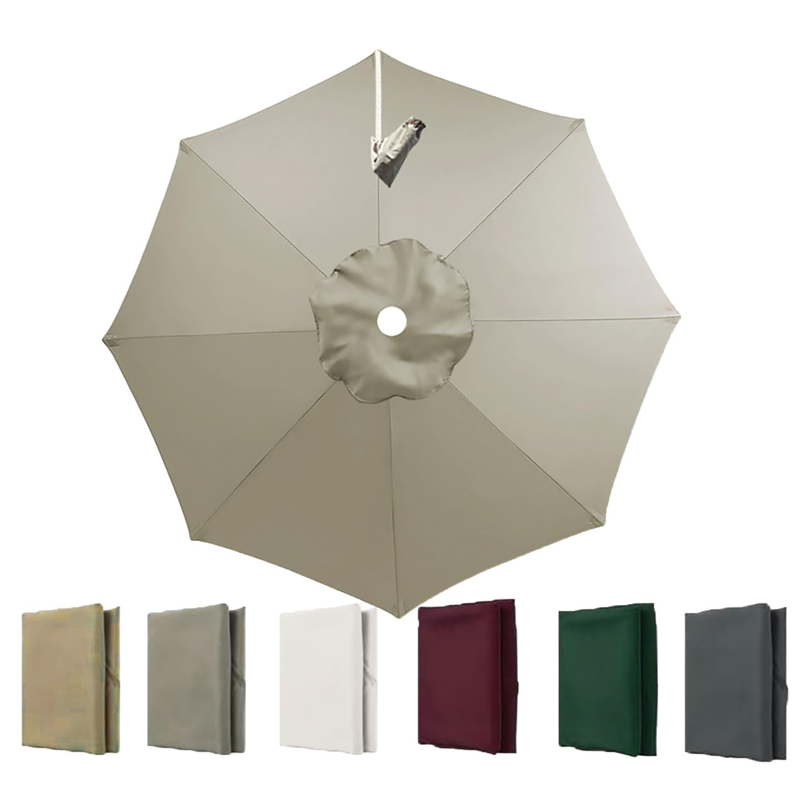 Kdqrmvv Lightgray Cantilever3.5m Parasol Replacement Canopy For Offset Umbrella Canopy Cantilever Umbrella Round