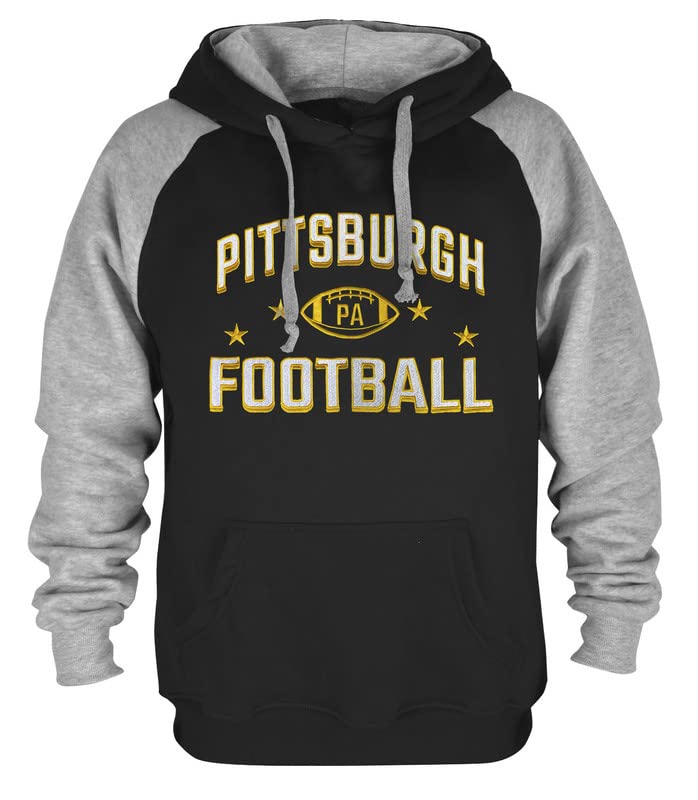 Mens City Football Fully Embroidery Soft Classic Pullover Sweatshirt Hoodie