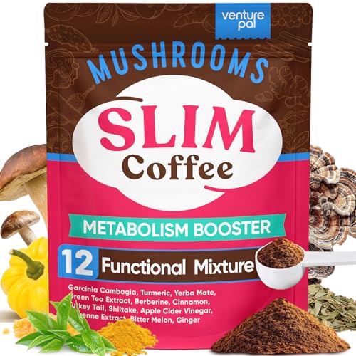 Venture Pal Slim Mushroom Coffee for Weight Loss, Instant Coffee