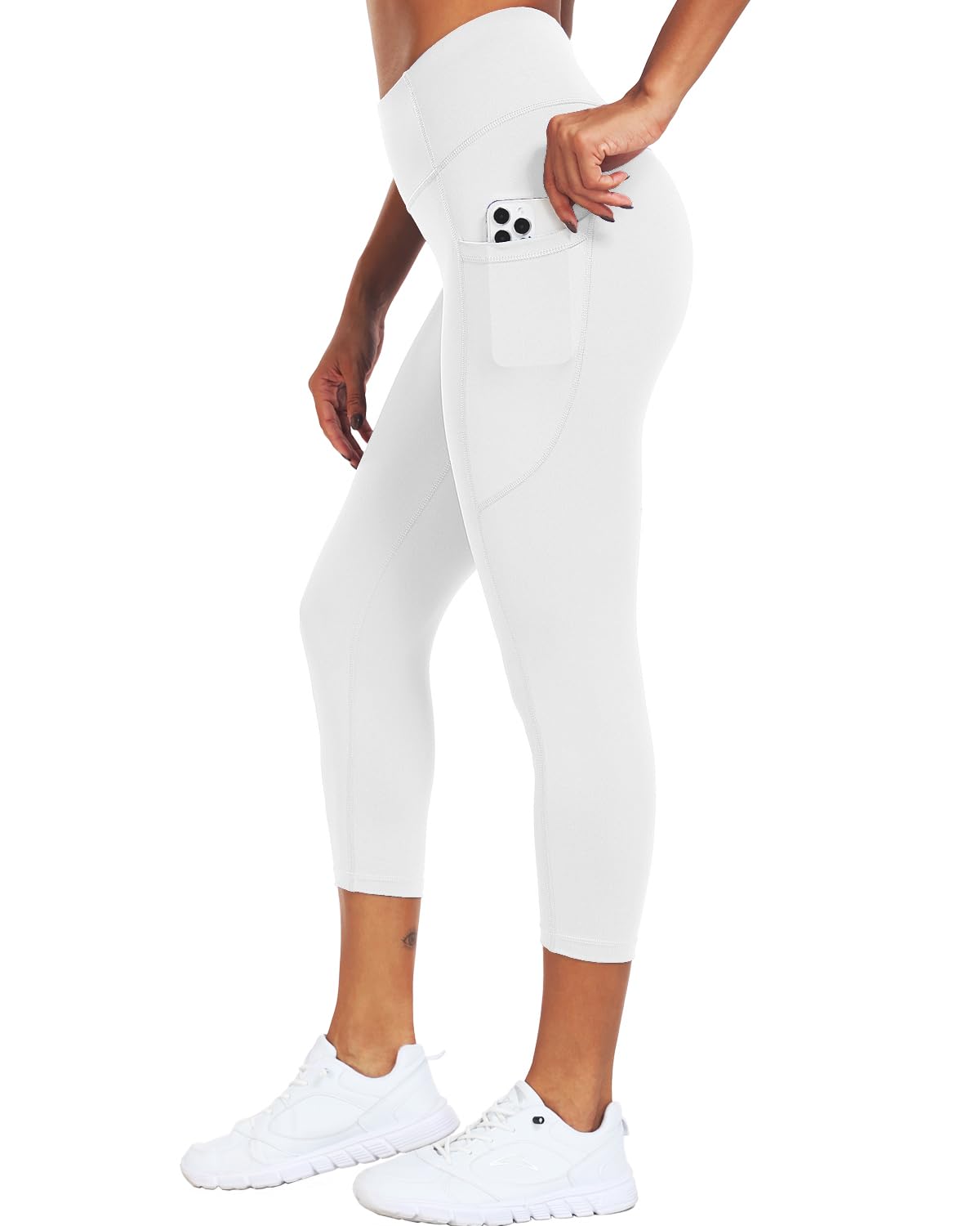 Cadmus Yoga-Shorts mit hoher Taille für Damen, 7,6 cm, 15,2 cm, 20,3 cm, nacktes Gefühl, Workout, Laufen, Biker