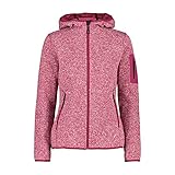 CMP Damen Zip Hoodie Jacke, Sangria-Bianco, 44