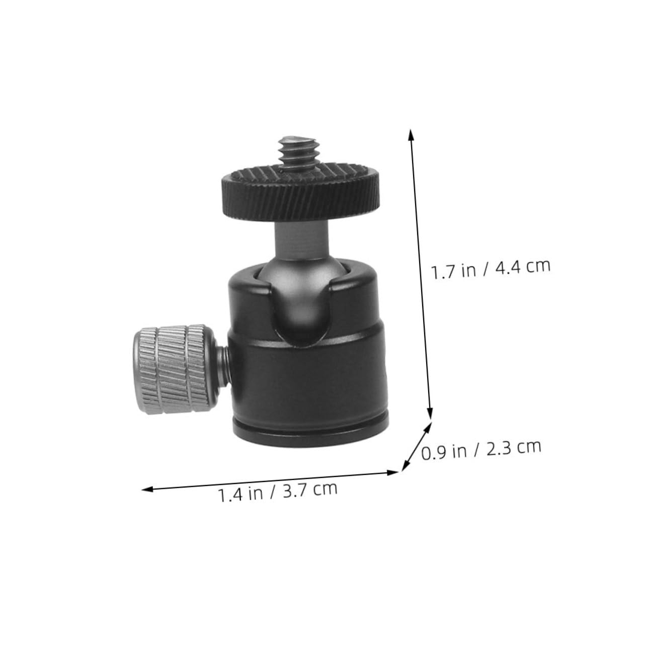 FELTECHELECTR 2pcs Ptz Bracket Adapter Tripod Ball Head Mount Camera Ball Head Stand Camera Head Mount Head Mounted Camera Mic Accessories Camera Accessories Camera Mount Aluminum Alloy Black