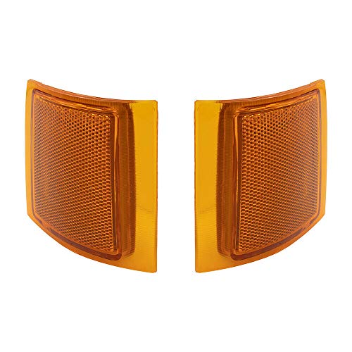 I-MATCH AUTO PARTS | Set of 2 Front Left Driver and Right Passenger Side Upper Reflector | Replacement for 1994-2000 Chevrolet (C/K FullSize - Suburban - Tahoe) | 5977459 5977460 GM2550143 GM2551143