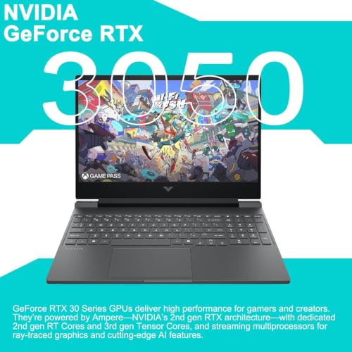 Image of HP Victus Gaming Laptop 15.6 inch FHD IPS 144Hz Intel 8-core i5-13420H (>i7-12650H), 64GB DDR5 RAM, 1TB NVMe SSD, GeForce RTX 3050 6GB, Backlit, Type-C, WI-FI 6E, B&O Fast Charge, Windows 11