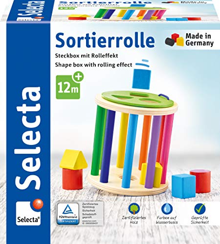 Selecta 62007 Wooden Sorting Roll 13 cm