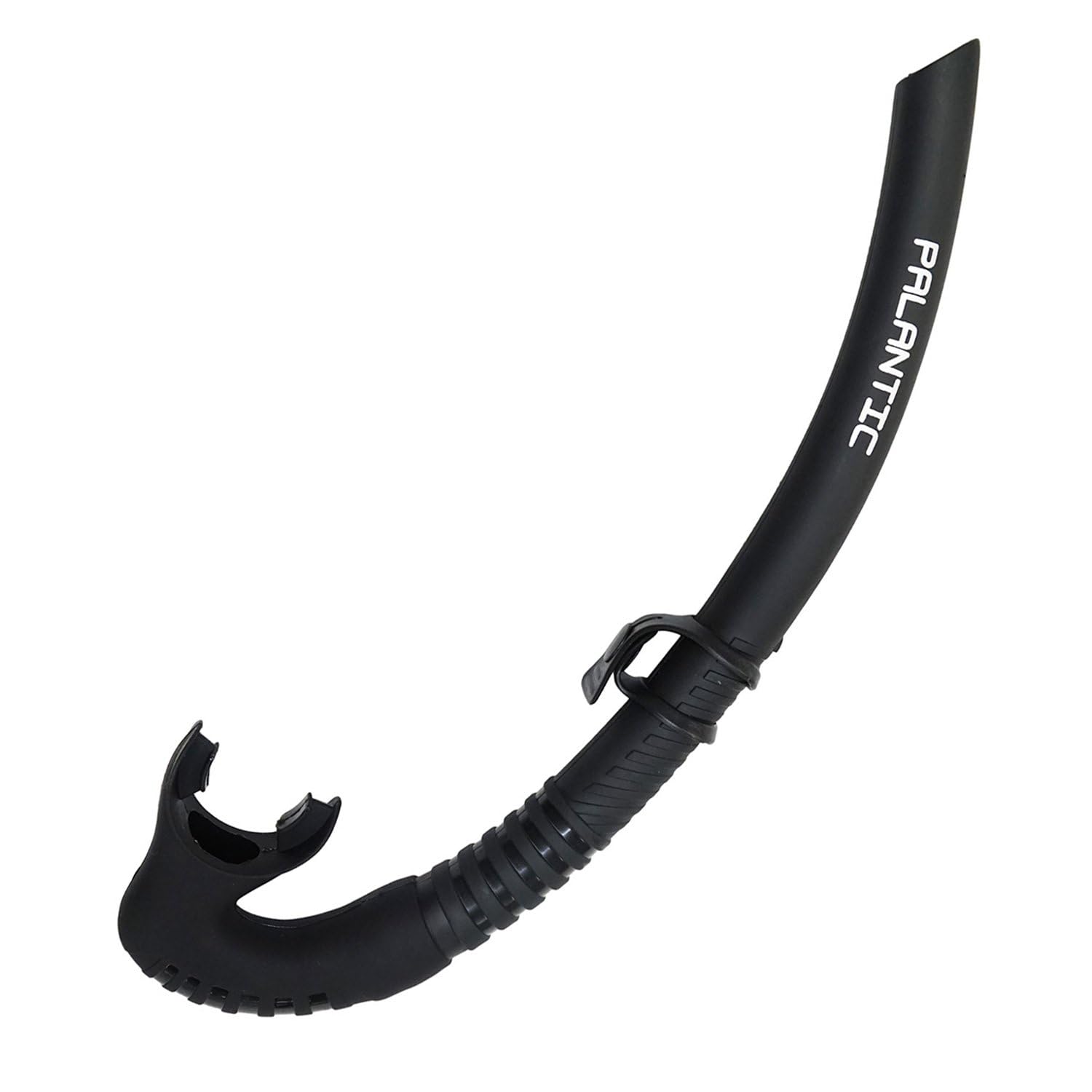 Palantic Low Volume Flexible Snorkel – Freediving & Spearfishing Snorkel with Soft Mouthpiece, Streamlined Design for Minimal Drag, Comfortable & Durable
