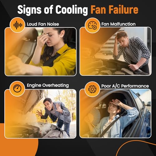 Image of maXpeedingrods 6 Inch Small Slim Push Pull Fan Electric Cooling Fan 650CFM Mount Kit 2PCS for Most Hot Rods and Classics Engines Chevy, GMC 265 283 305 307 396 402 427 454 472